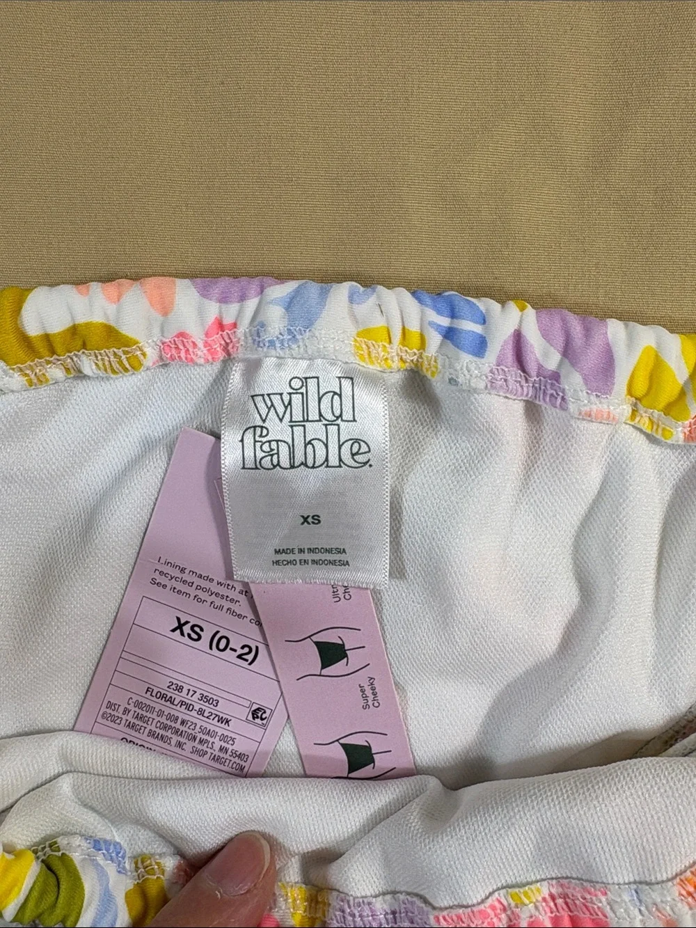 NWT Mixed Size Multicolor Floral Bralette‎ Bikini Set - Small Top/XS Bottom